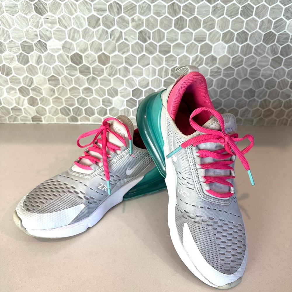Nike Air Max with Gray and Pink Design